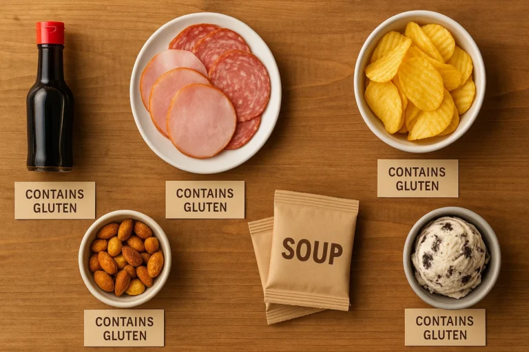 ¿Qué alimentos llevan gluten y no lo parecen?
