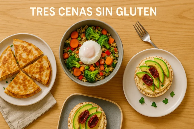 Cenas sin gluten fáciles y rápidas