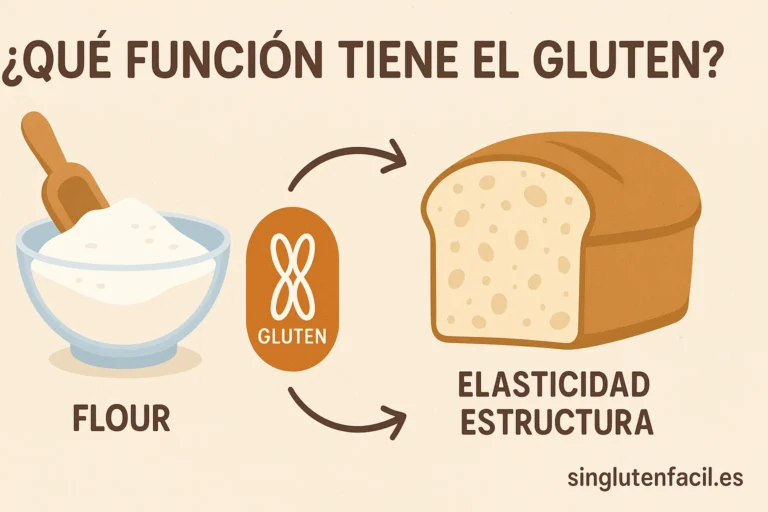 Que funcion tiene el gluten en los alimentos