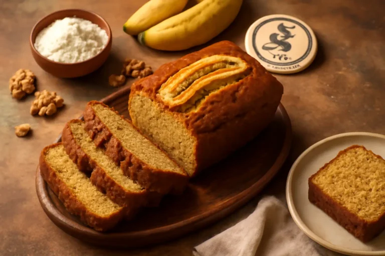 Bizcocho de plátano fácil sin gluten