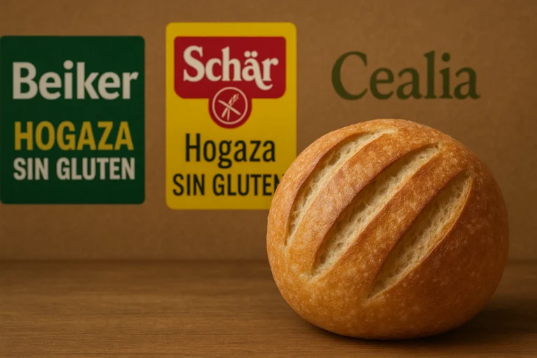 Pan de hogaza sin gluten de supermercado