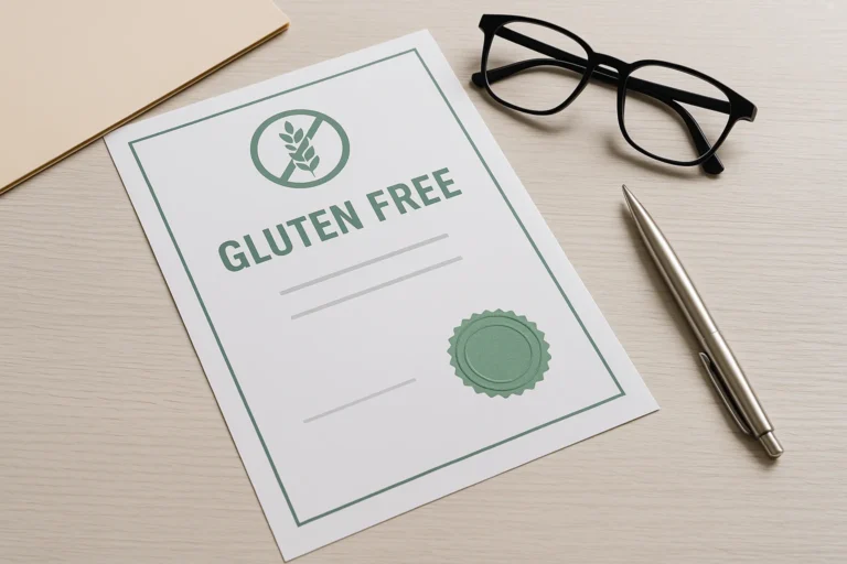 Certificados para vender sin gluten