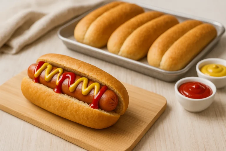 Pan de perrito caliente en supermercados