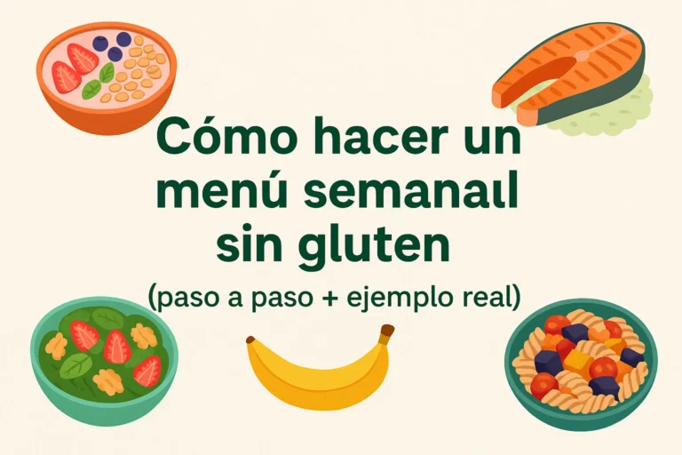 ¿Cómo hacer un menú semanal sin gluten?