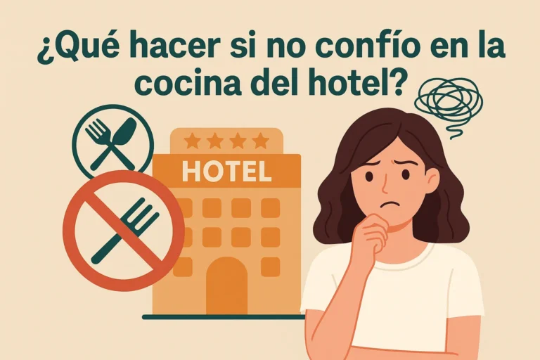 que hacer si no confio en la cocina del hotel