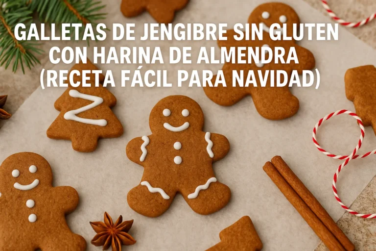 Galletas de jengibre sin gluten con harina de almendra (receta fácil para Navidad)